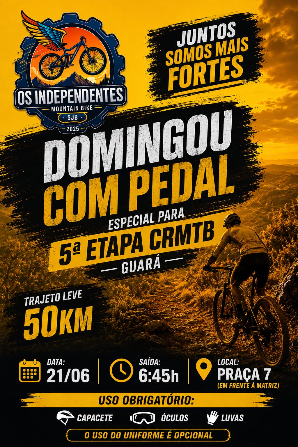 Domingou com Pedal, Especial 5ª etapa CRMTB 21/06/2026